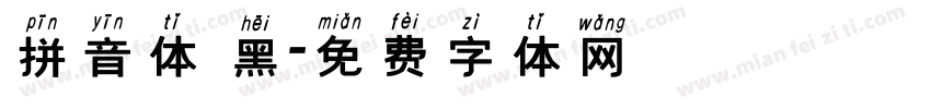 拼音体 黑字体转换